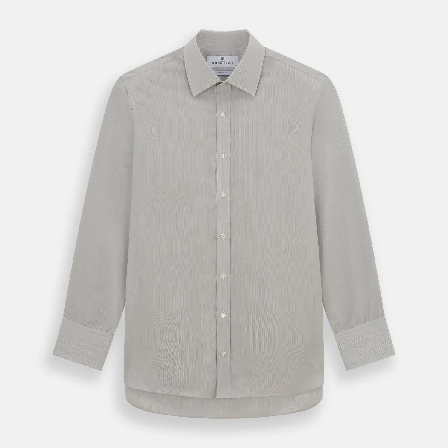 Pale Blue Fine Stripe Mayfair Shirt sold by Turnbull & Asser