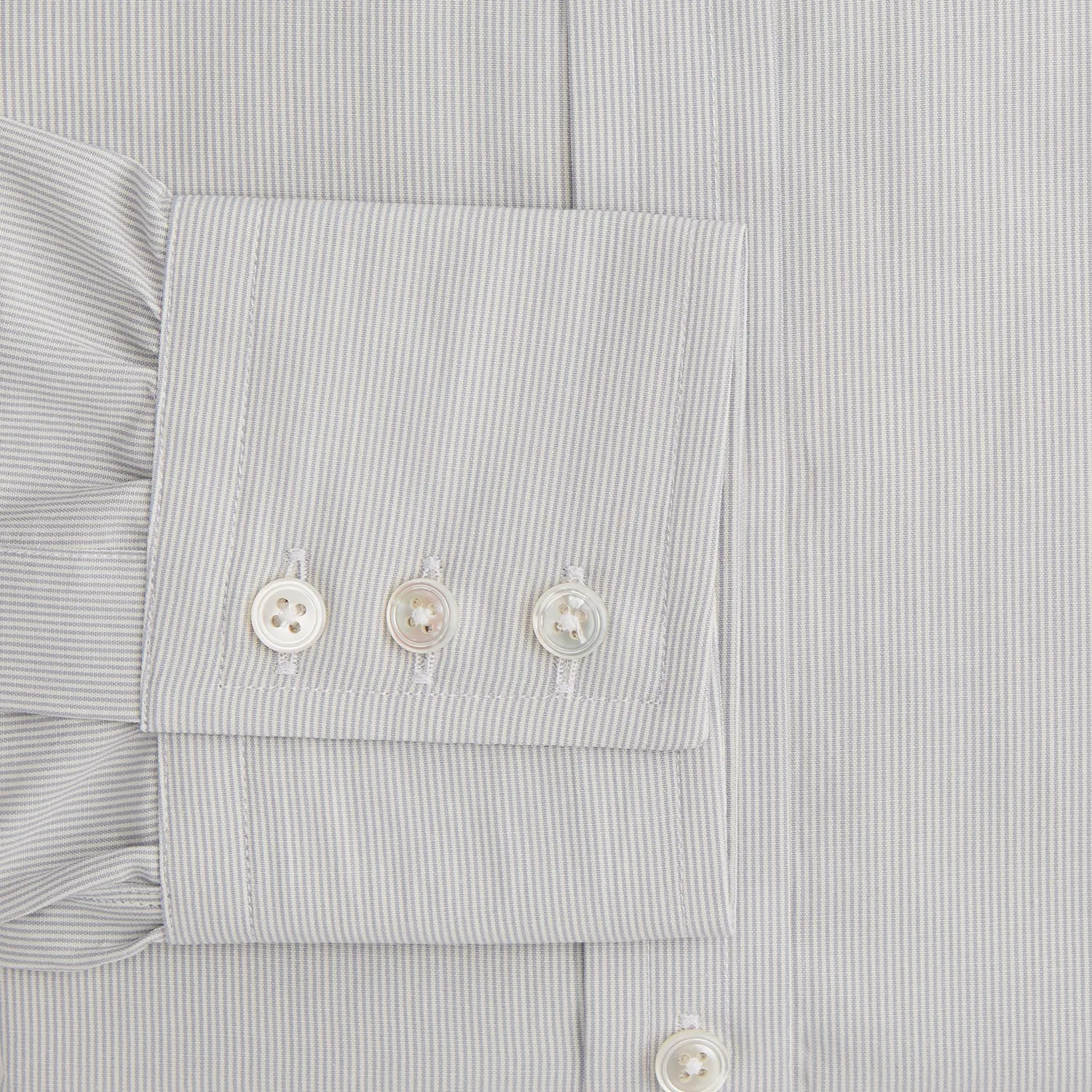 Pale Blue Fine Stripe Mayfair Shirt sold by Turnbull & Asser product image thumbnail 3
