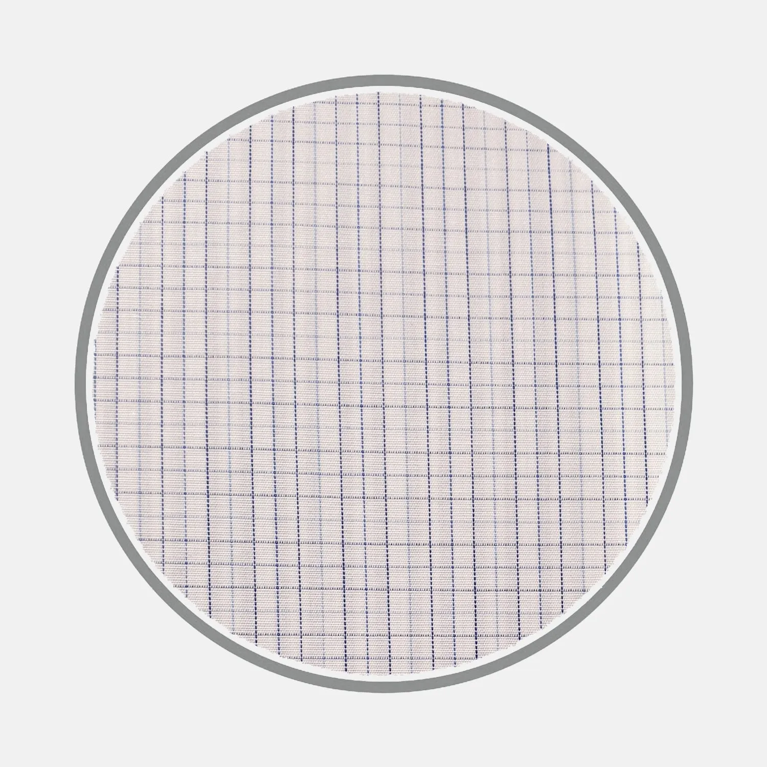 Blue Fine Check Silverline Cotton Fabric sold by Turnbull & Asser product image thumbnail 2