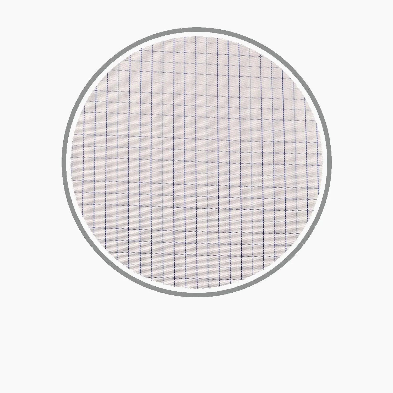 Blue Fine Check Silverline Cotton Fabric sold by Turnbull & Asser product image thumbnail 3