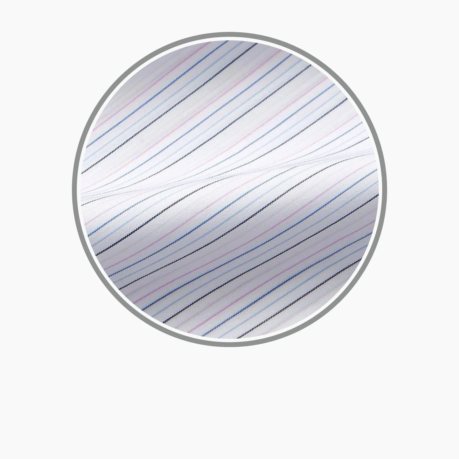Blue Multi Stripe Cotton Fabric sold by Turnbull & Asser product image thumbnail 3