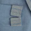 Blue Stripe Collar Cotton Twill Gown sold by Turnbull & Asser