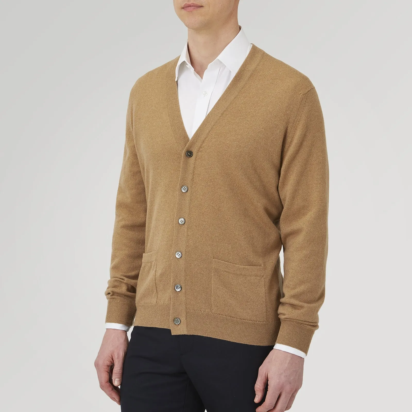 Natural Cashmere Cardigan sold by Turnbull & Asser product image thumbnail 4