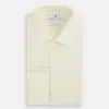 Cream Cotton Shirt with T&A Collar and Double Cuffs sold by Turnbull & Asser