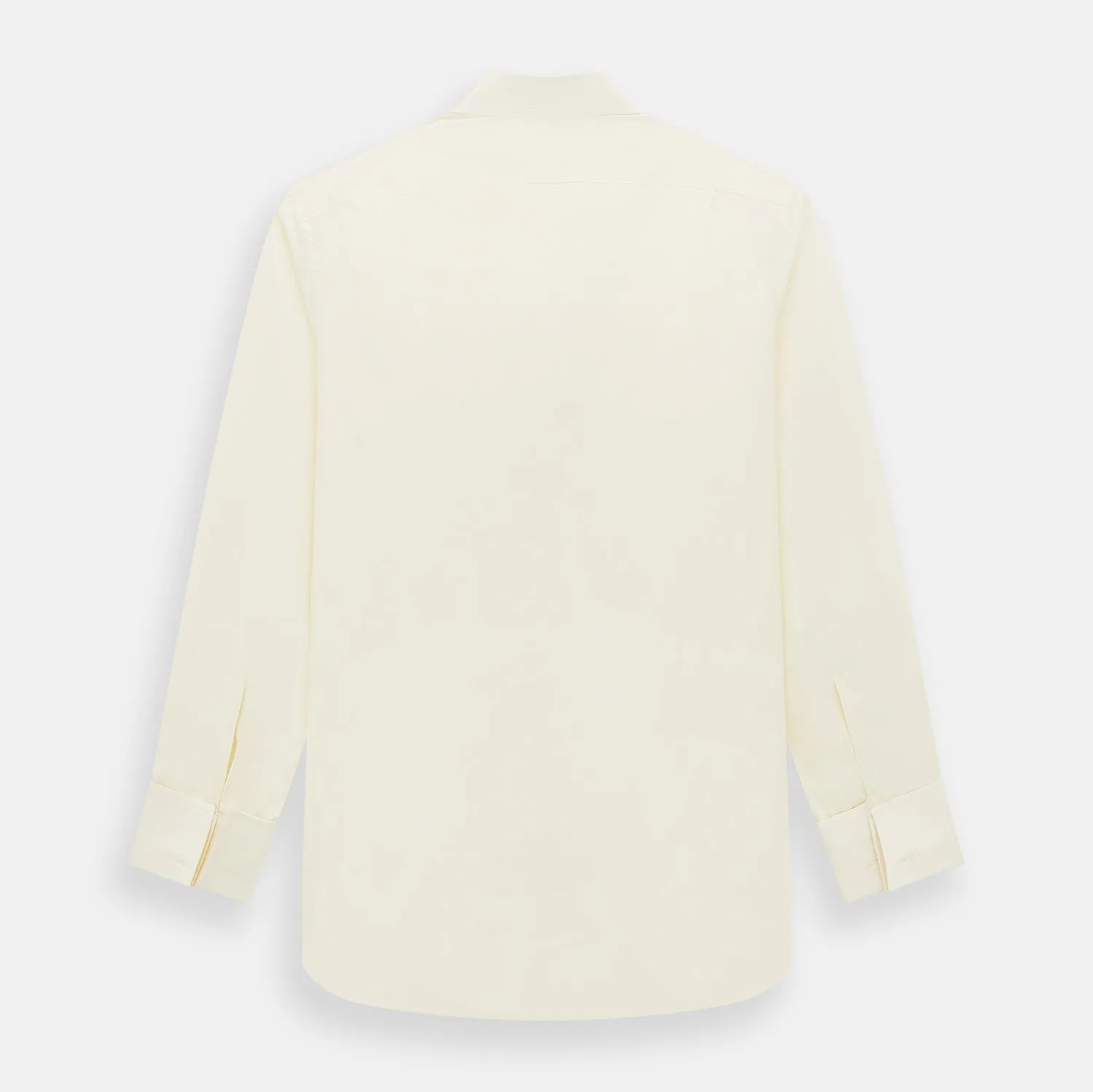 Cream Cotton Shirt with T&A Collar and Double Cuffs sold by Turnbull & Asser product image thumbnail 3