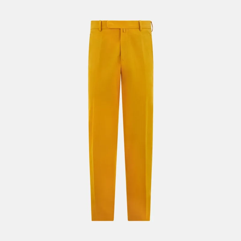 Yellow James Trouser sold by Turnbull & Asser