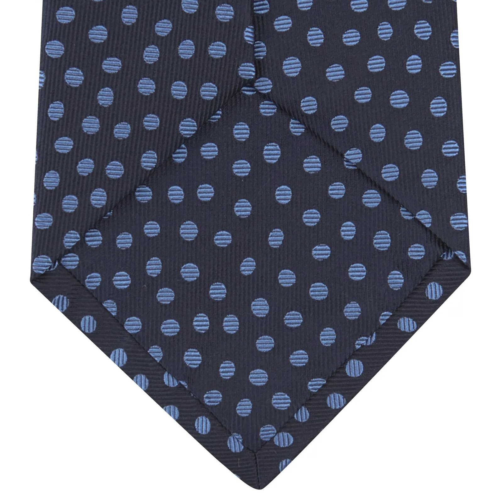 Navy and Blue Paint Spot Silk Tie sold by Turnbull & Asser product image thumbnail 4