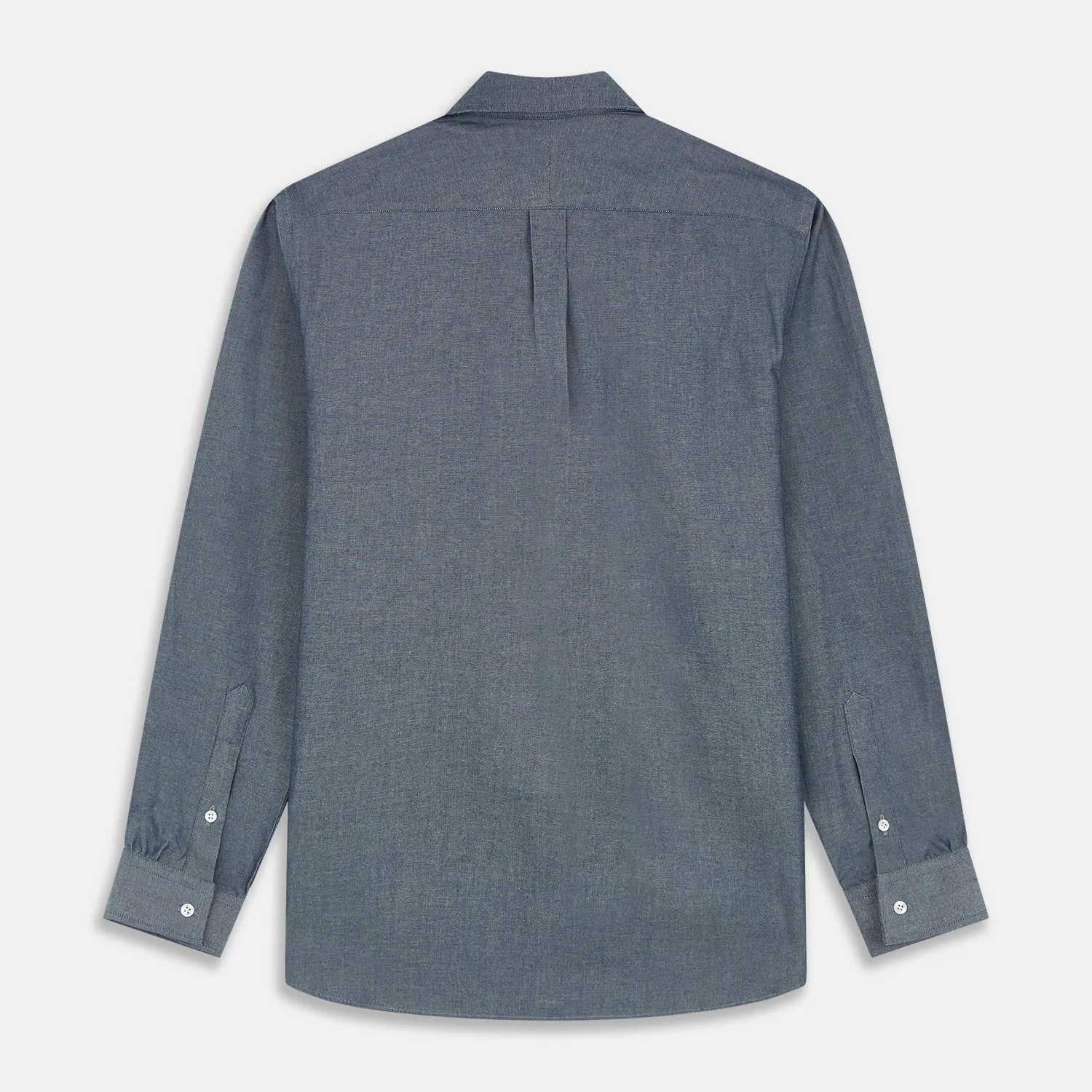 Blue Weekend Fit Oxford Finch Shirt With Derby Collar And Chest Pocket sold by Turnbull & Asser product image thumbnail 3