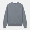Flannel Grey Crew Neck Cashmere Jumper sold by Turnbull & Asser