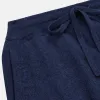 Navy Cashmere Knitted Lounge Pyjama Trouser sold by Turnbull & Asser
