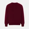 Burgundy Cashmere V-neck Jumper sold by Turnbull & Asser