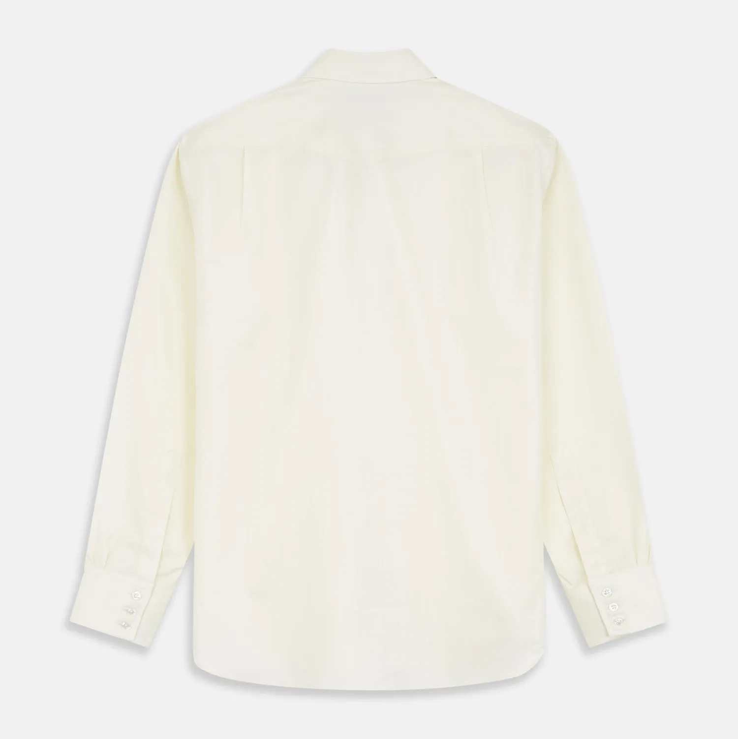 Cream Weekend Fit Larkin Shirt With Dorset Collar And 3-Button Cuffs sold by Turnbull & Asser product image thumbnail 5