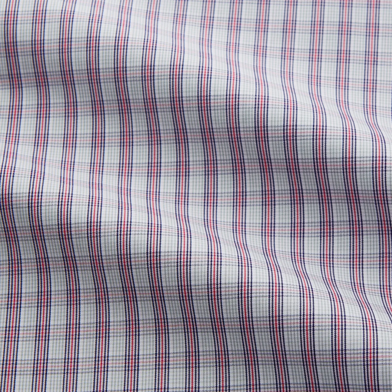 Red and Blue Check Cotton Regular Fit Mayfair Shirt sold by Turnbull & Asser product image thumbnail 3