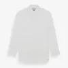 White Sea Island Quality Cotton Shirt with T&A Collar and Double Cuffs sold by Turnbull & Asser