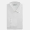 White Sea Island Quality Cotton Shirt with T&A Collar and Double Cuffs sold by Turnbull & Asser