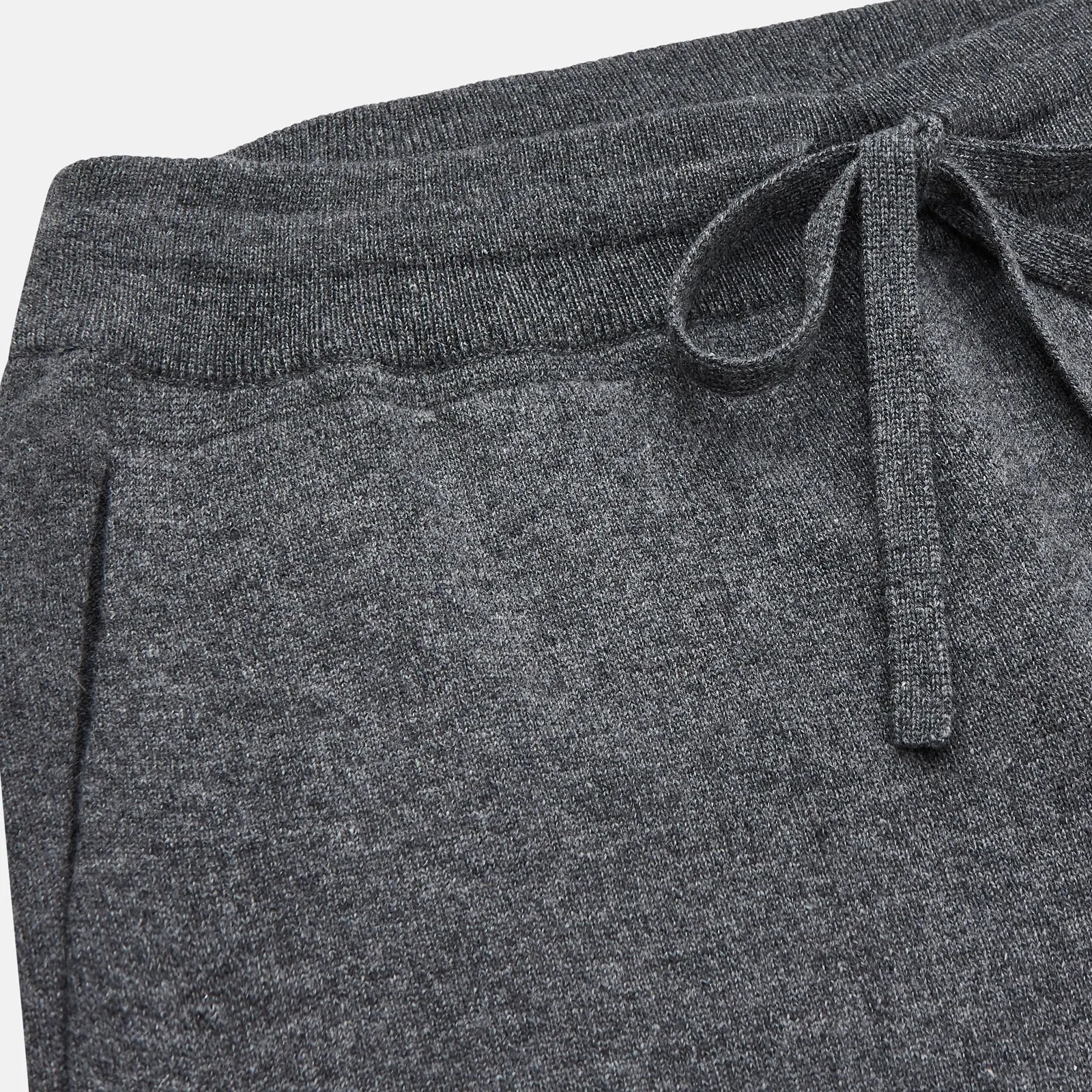 Grey Cashmere Knitted Lounge Pyjama Trousers sold by Turnbull & Asser product image thumbnail 2