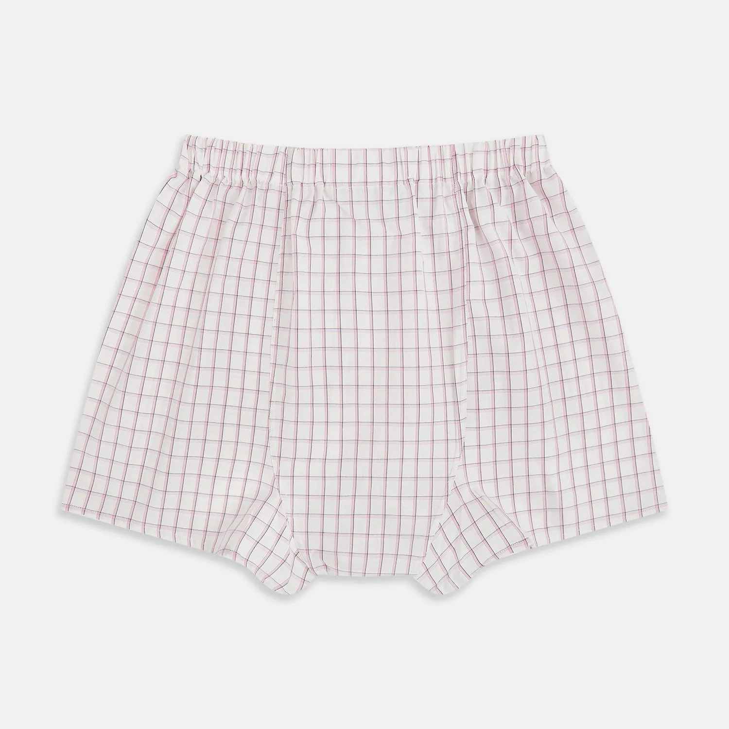 Pink Graph Check Godfrey Boxer Shorts sold by Turnbull & Asser product image thumbnail 2
