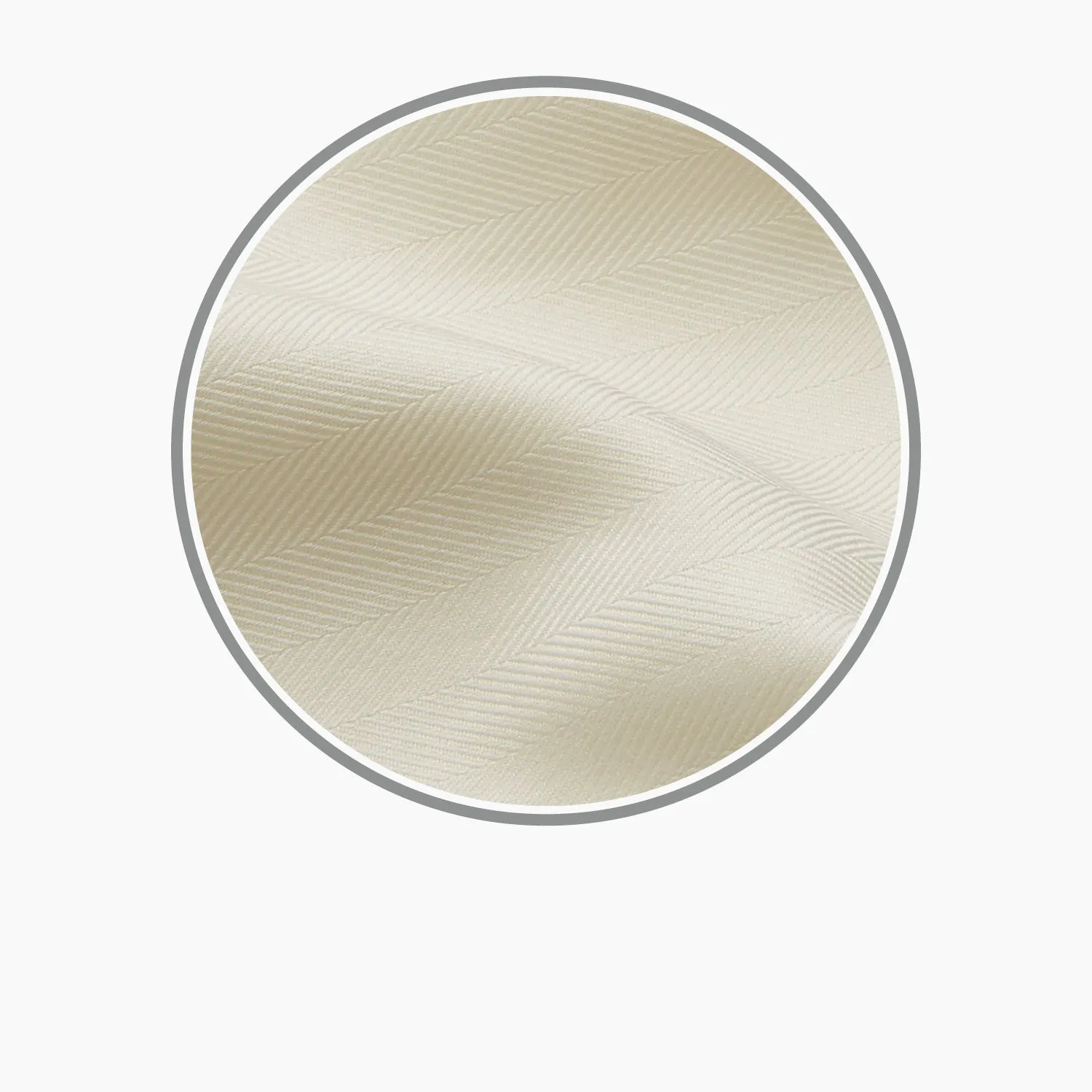 Cream Herringbone Cotton Fabric sold by Turnbull & Asser product image thumbnail 3