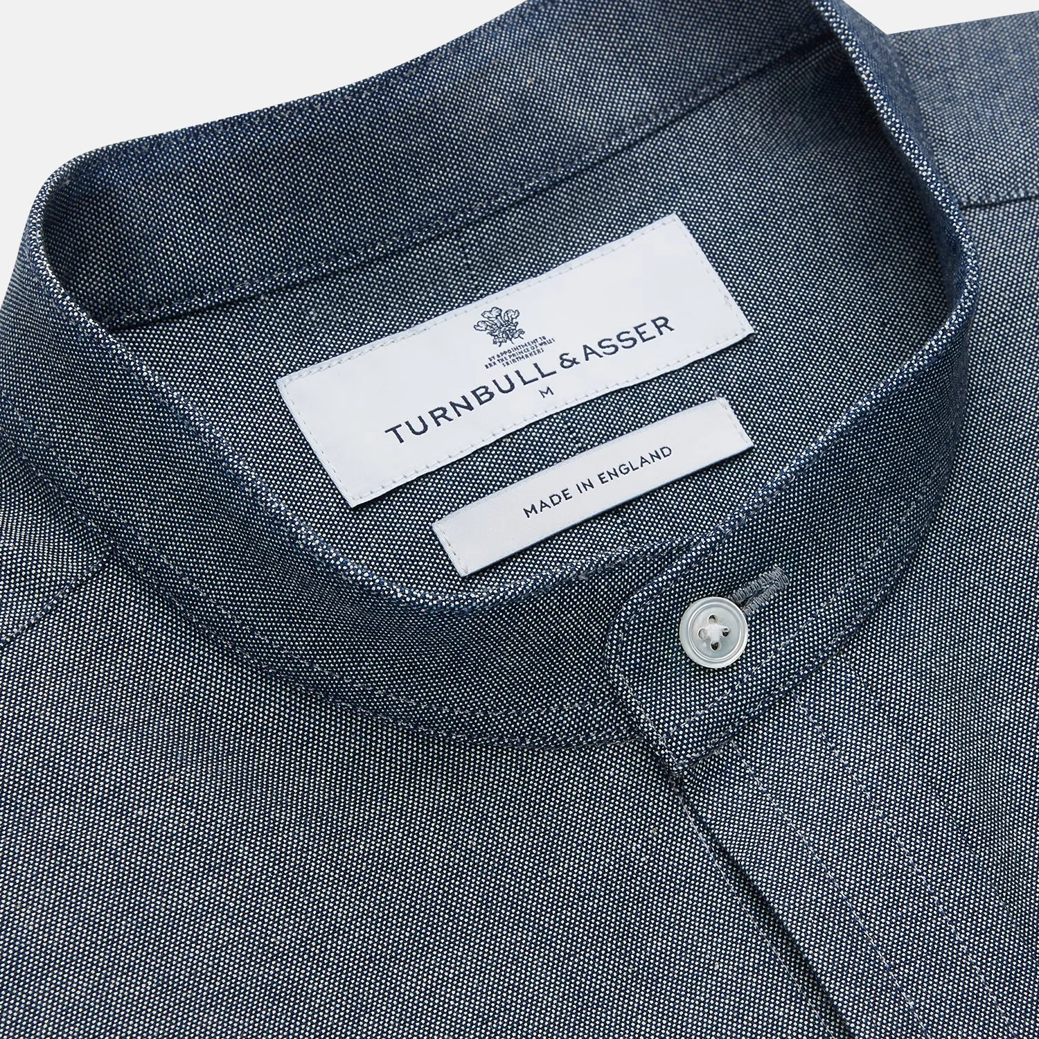 Plain Blue Oxford Cotton Weekend Fit Blake Shirt sold by Turnbull & Asser product image thumbnail 2