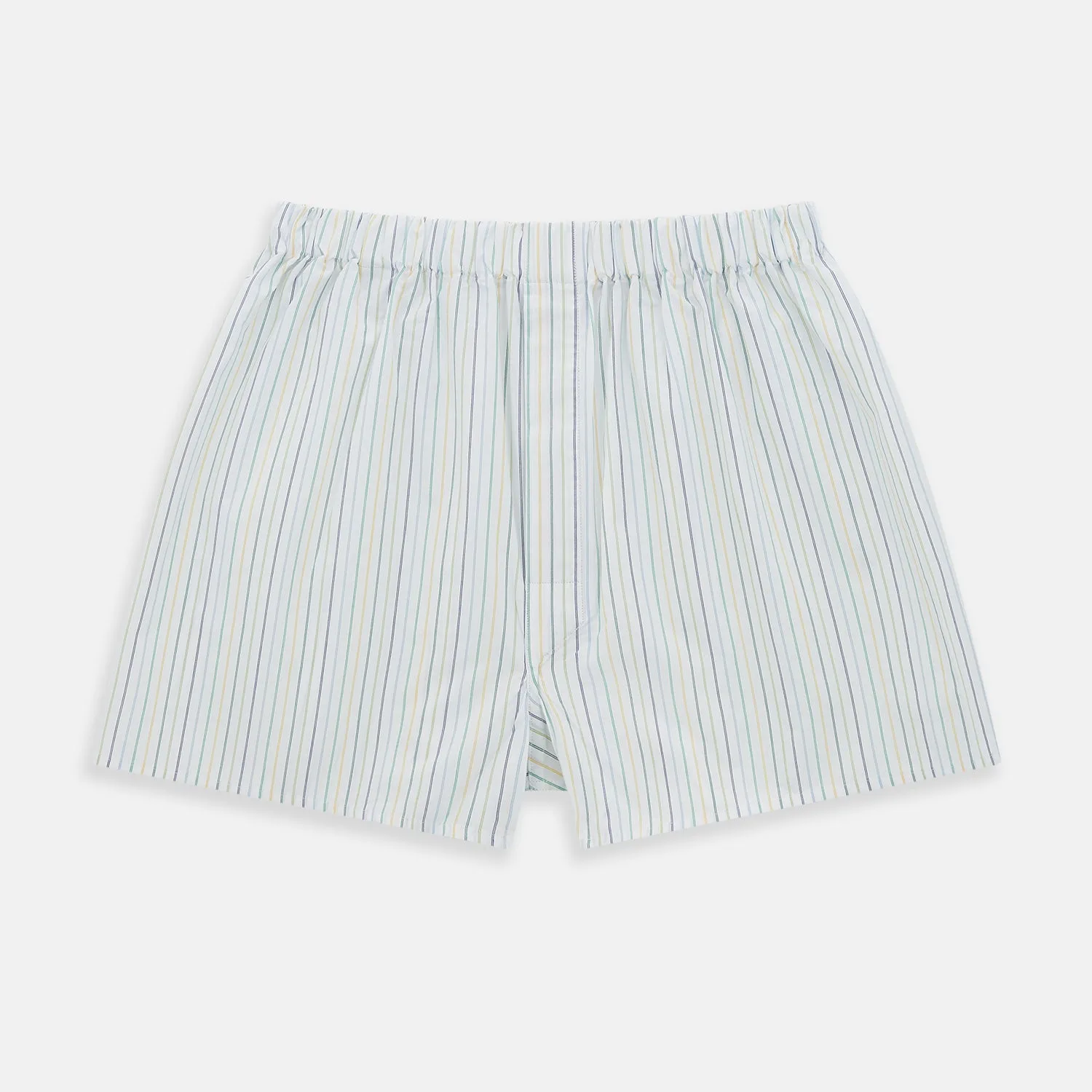 Multicoloured Stripe Godfrey Boxer Shorts sold by Turnbull & Asser