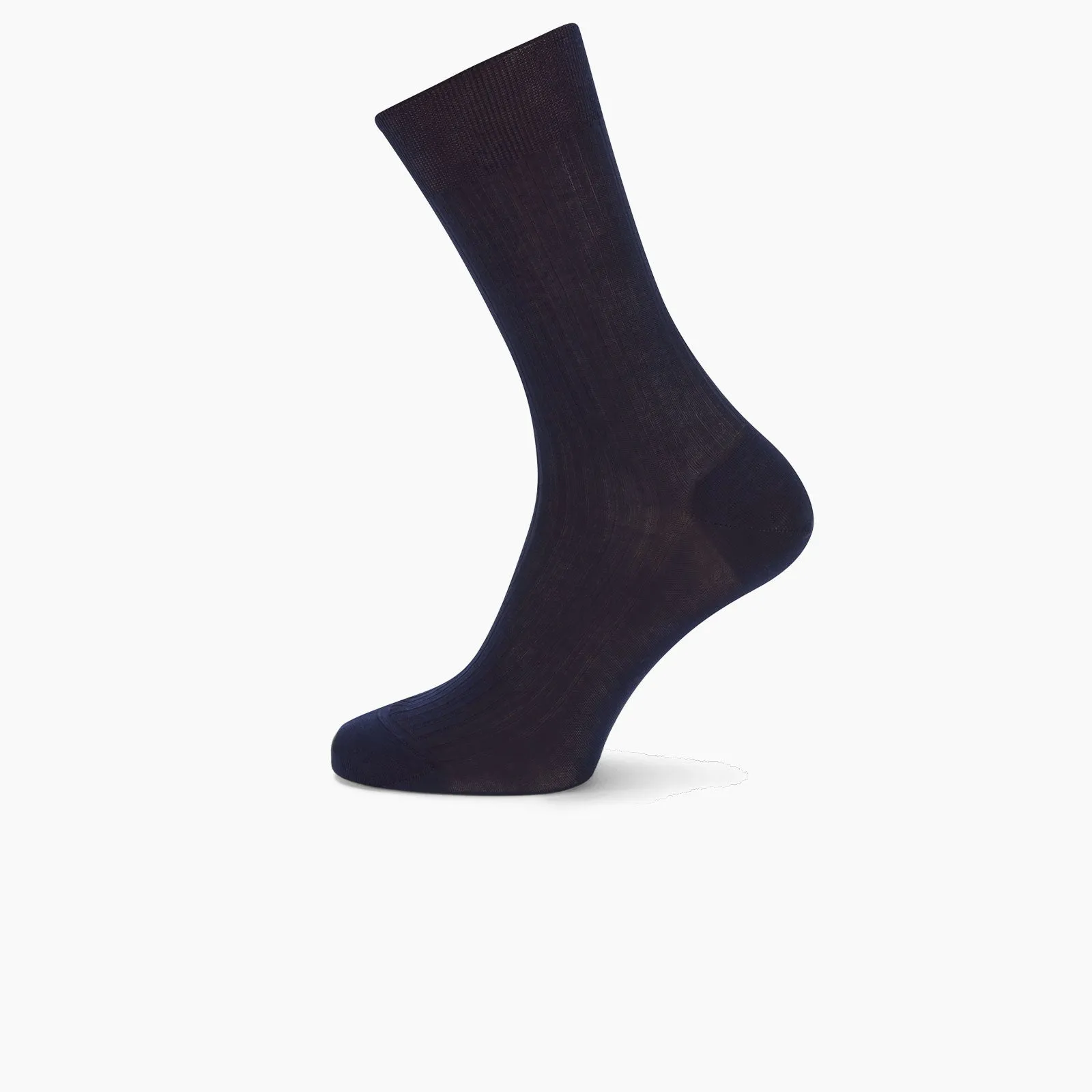 Navy Short Cotton Socks sold by Turnbull & Asser product image thumbnail 3