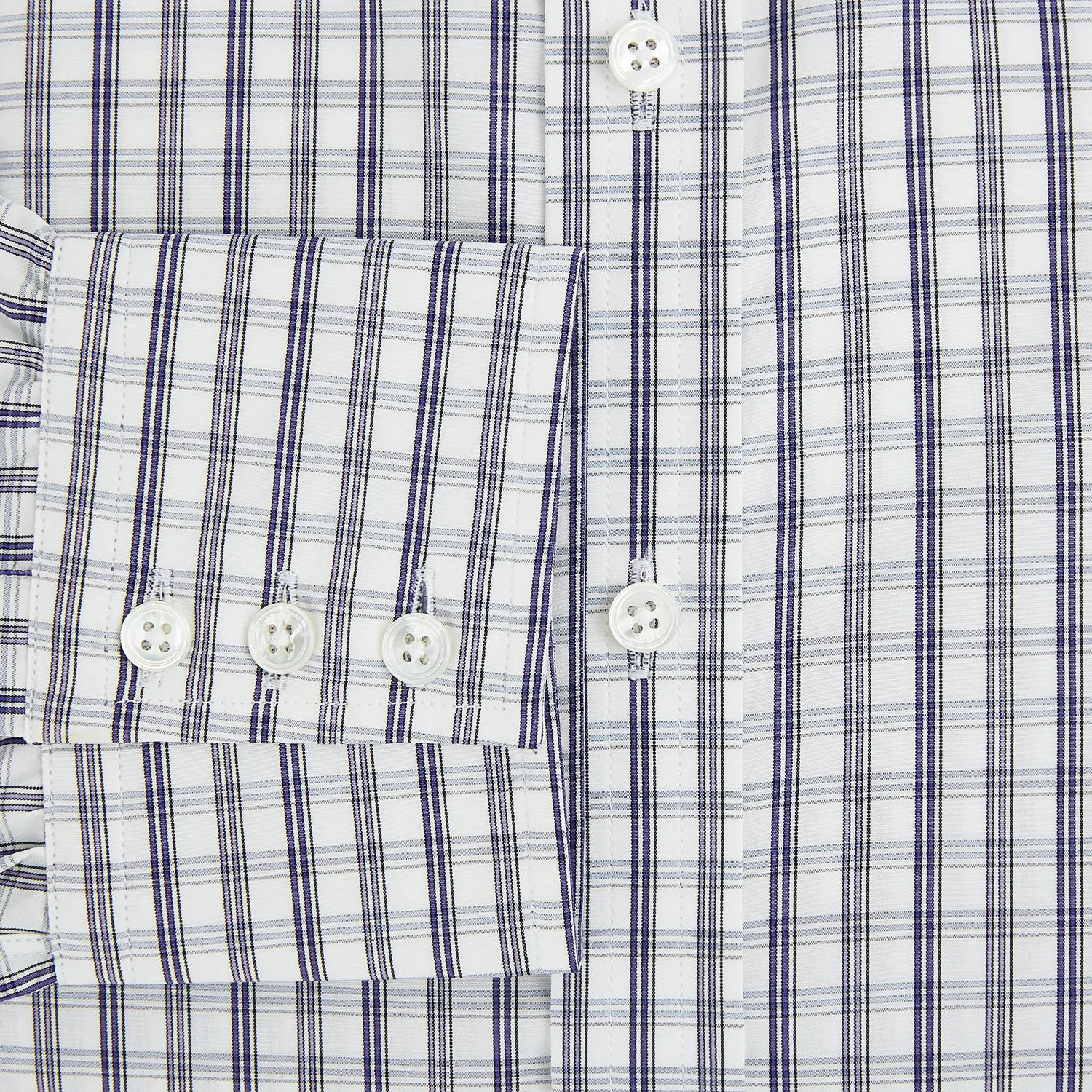Purple Multi Check Mayfair Shirt sold by Turnbull & Asser product image thumbnail 4