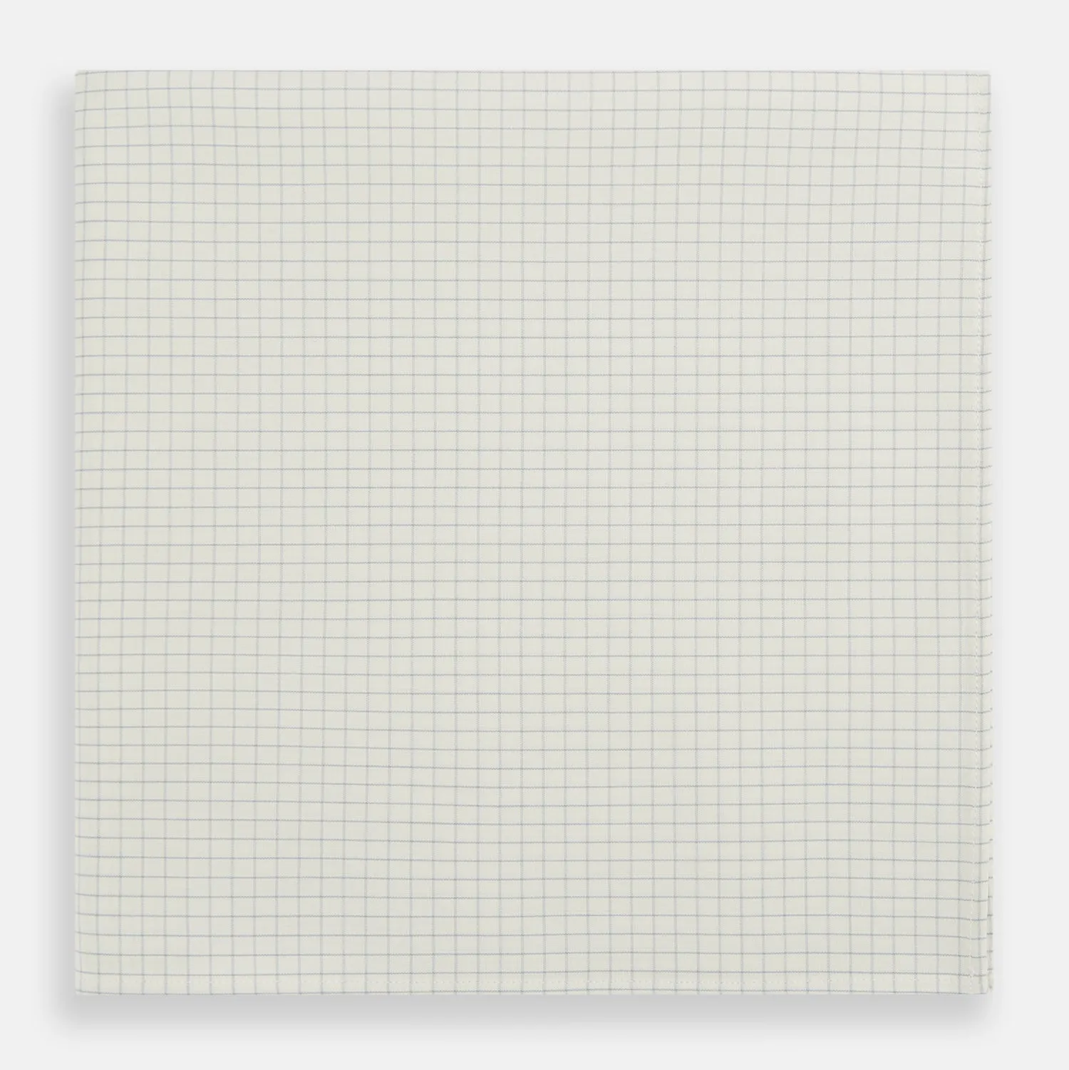 Pale Blue Graph Check Handkerchief sold by Turnbull & Asser