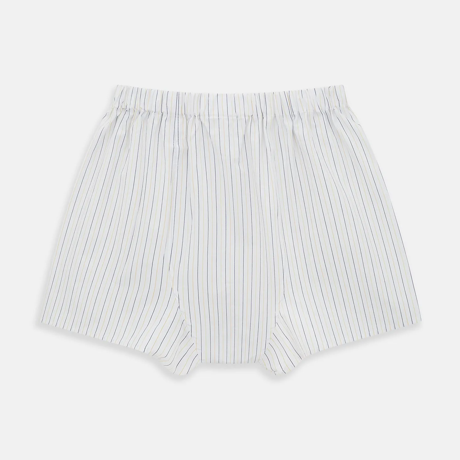 Yellow And Blue Stripe Godfrey Boxer Shorts sold by Turnbull & Asser product image thumbnail 2