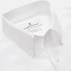 White Cotton Voile Weekend Fit Nevis Shirt sold by Turnbull & Asser