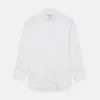 White Cotton Voile Weekend Fit Nevis Shirt sold by Turnbull & Asser