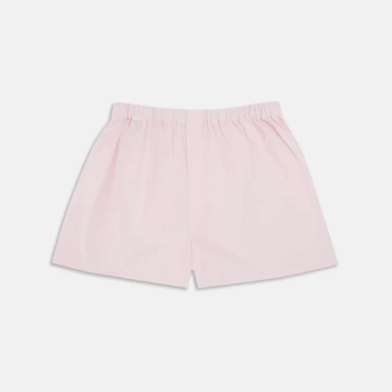 Plain Pink Cotton Boxer Shorts sold by Turnbull & Asser