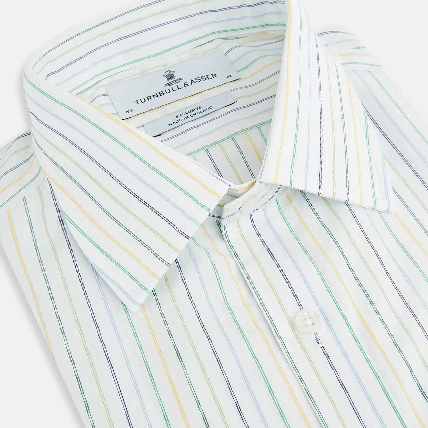 Multi Tone Double Pinstripe Mayfair Shirt sold by Turnbull & Asser product image thumbnail 2