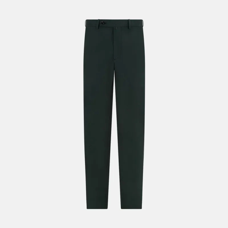 Hunter Green Winston Trousers made by Turnbull & Asser