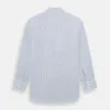 Blue Micro Graph Check Mayfair Shirt sold by Turnbull & Asser