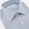 Blue Micro Graph Check Mayfair Shirt sold by Turnbull & Asser