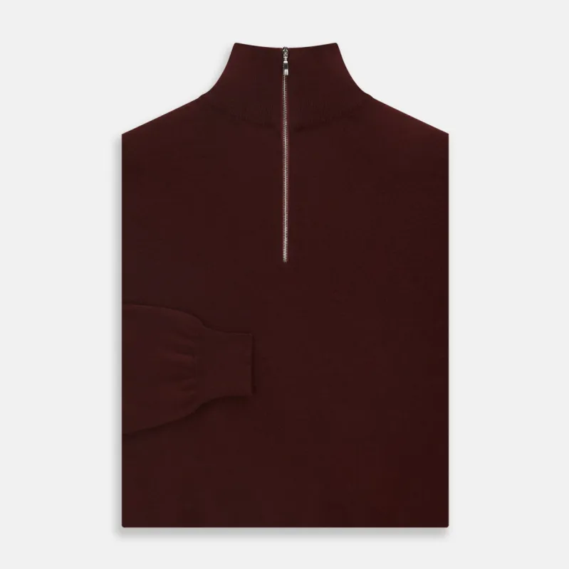 Port Cashmere Half-Zip Jumper sold by Turnbull & Asser