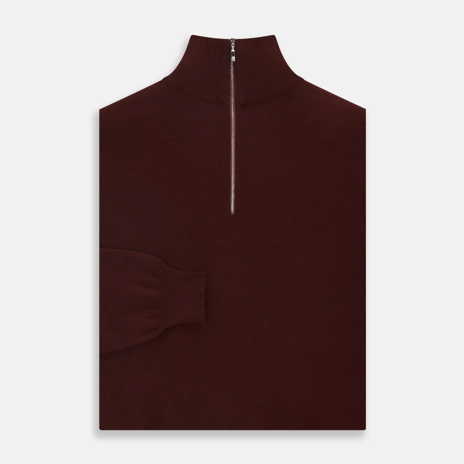 Port Cashmere Half-Zip Jumper sold by Turnbull & Asser