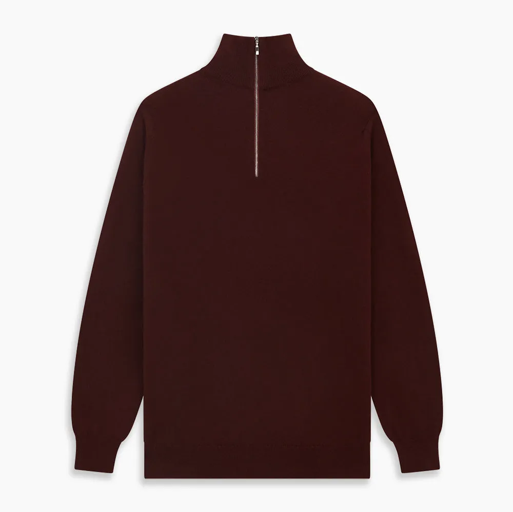 Port Cashmere Half-Zip Jumper sold by Turnbull & Asser product image thumbnail 3