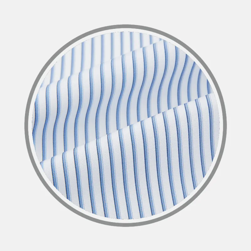 BLUE BENGAL STRIPE FABRIC sold by Turnbull & Asser