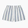 Blue Blazer Stripe Godfrey Boxer Shorts sold by Turnbull & Asser