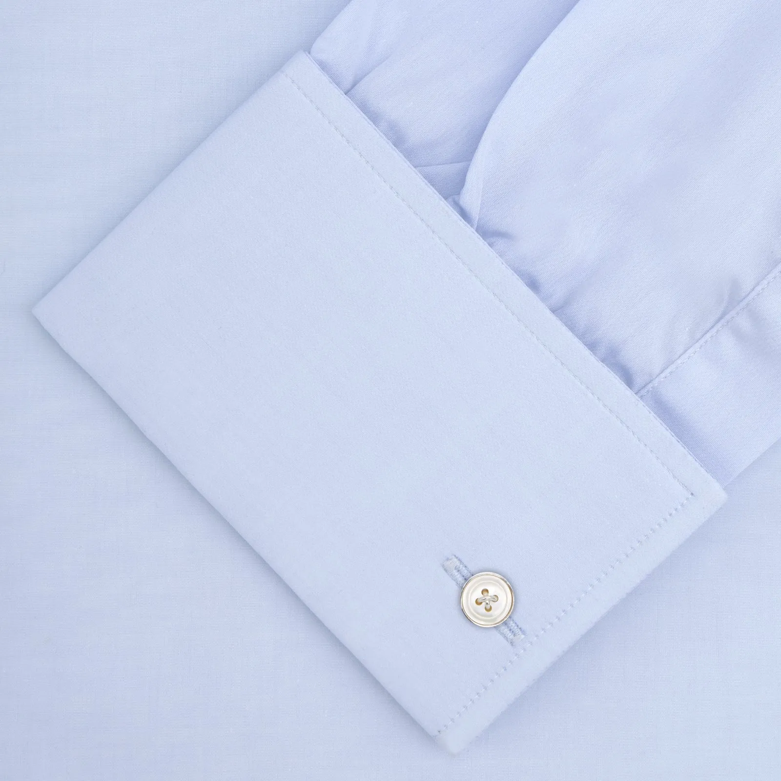 Two-Fold 120 Light Blue Shirt with Regent Collar and Double Cuffs sold by Turnbull & Asser product image thumbnail 4