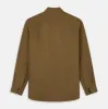 Khaki Cotton Weekend Fit Western Shirt with Dorset Collar sold by Turnbull & Asser