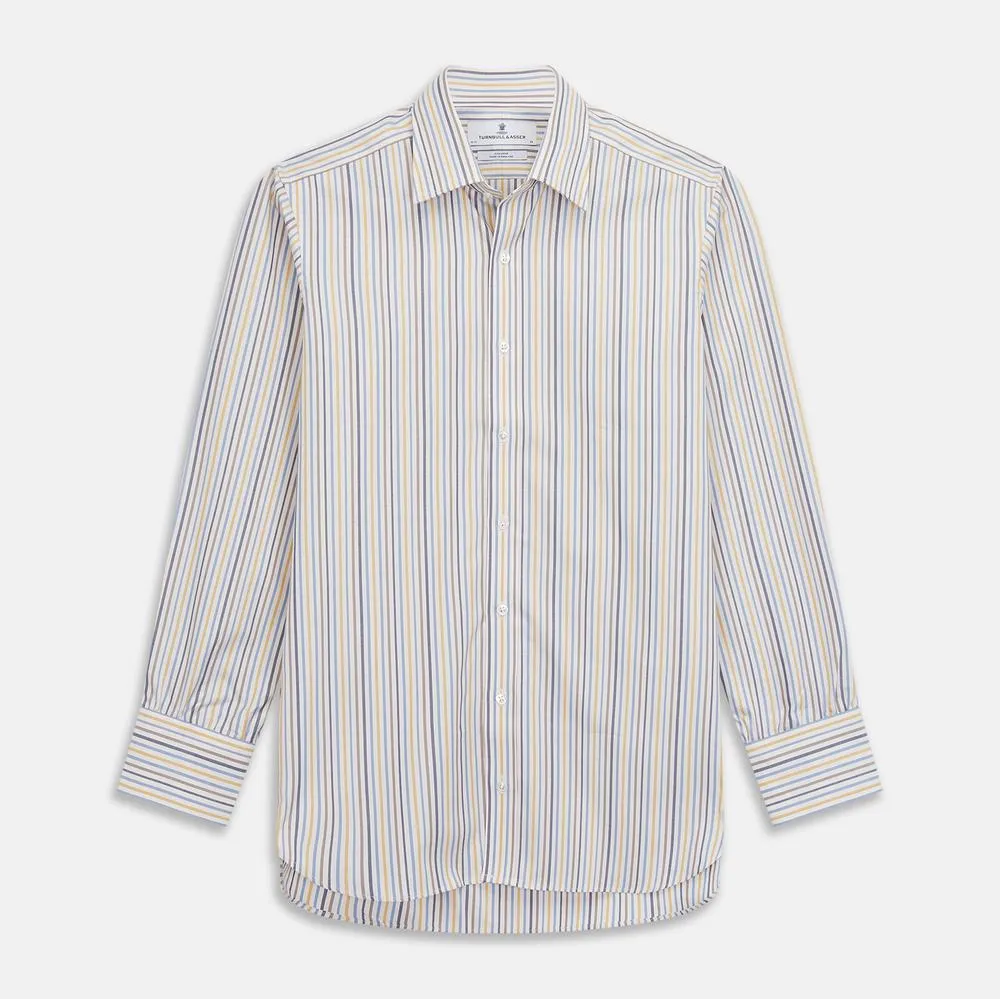 Yellow Multi Stripe Cotton Fabric sold by Turnbull & Asser product image thumbnail 2