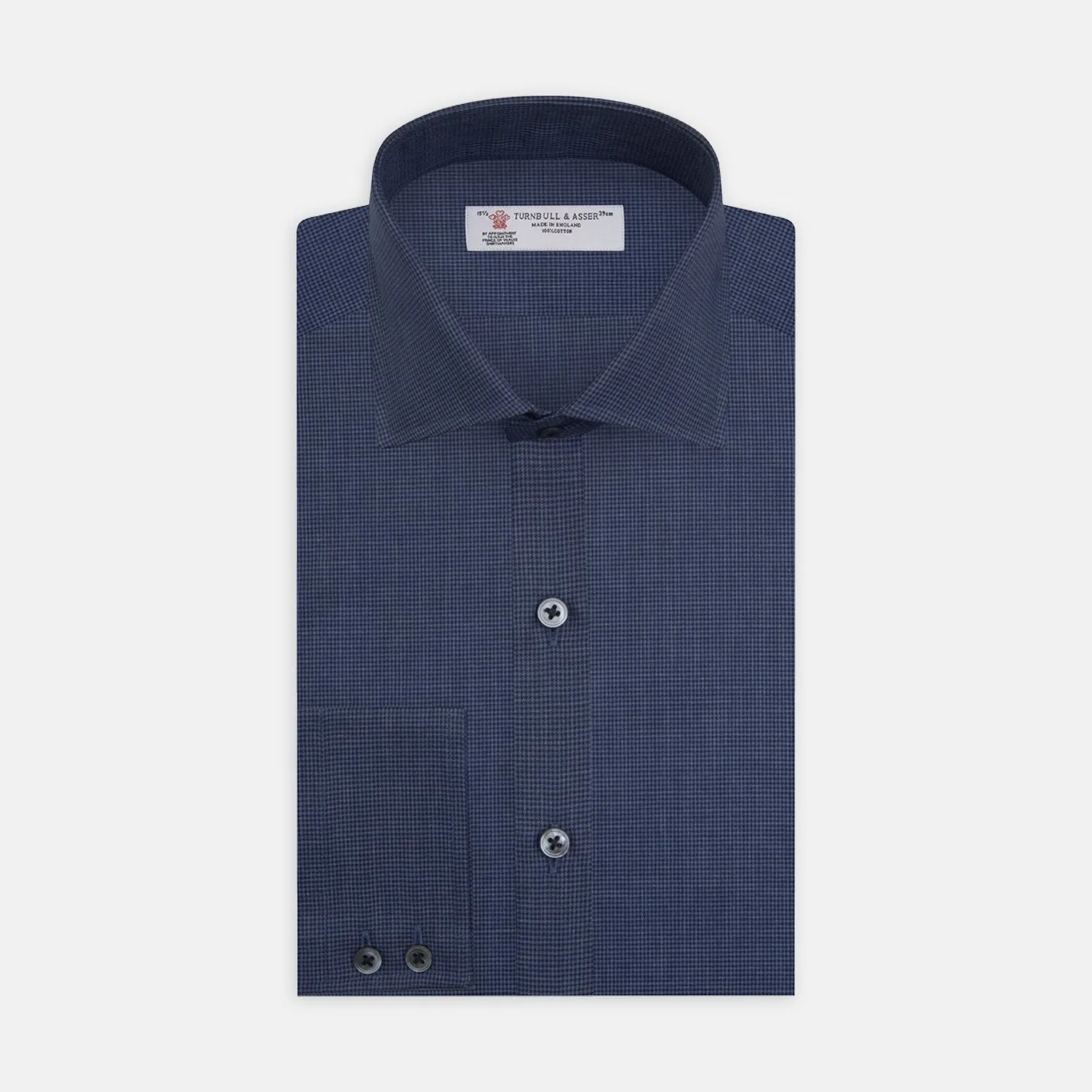 Navy Check Flannel Fabric sold by Turnbull & Asser product image thumbnail 2