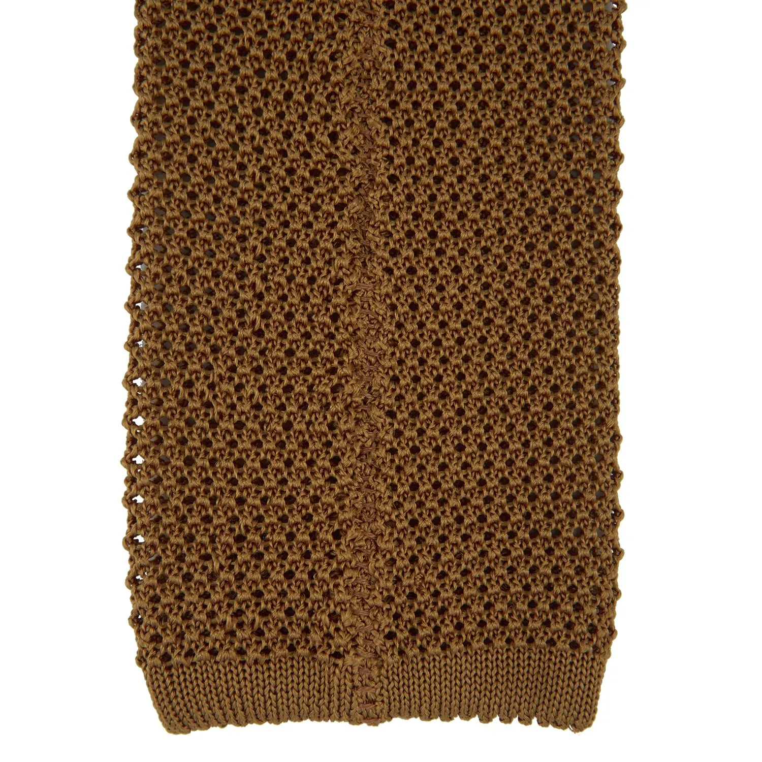 Gold Knitted Silk Tie sold by Turnbull & Asser product image thumbnail 4