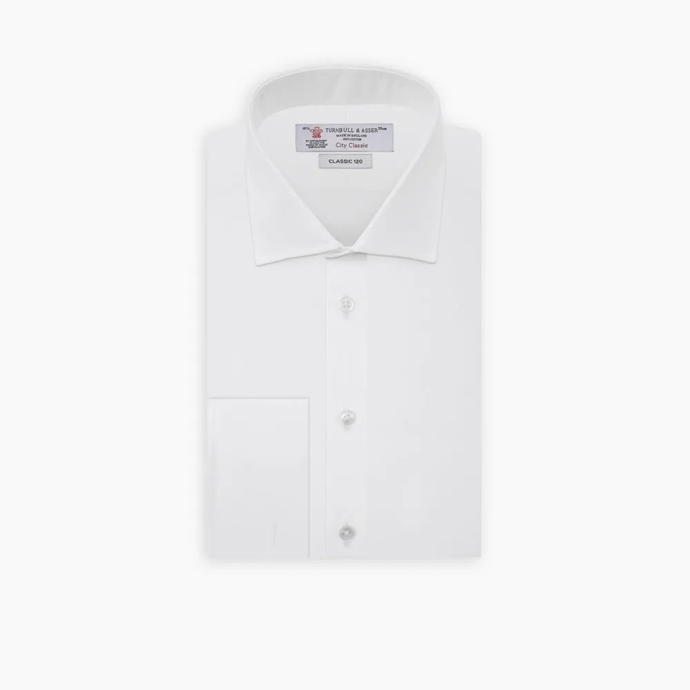 Two-Fold 120 White Cotton Shirt with Regent Collar and Double Cuffs sold by Turnbull & Asser product image thumbnail 3