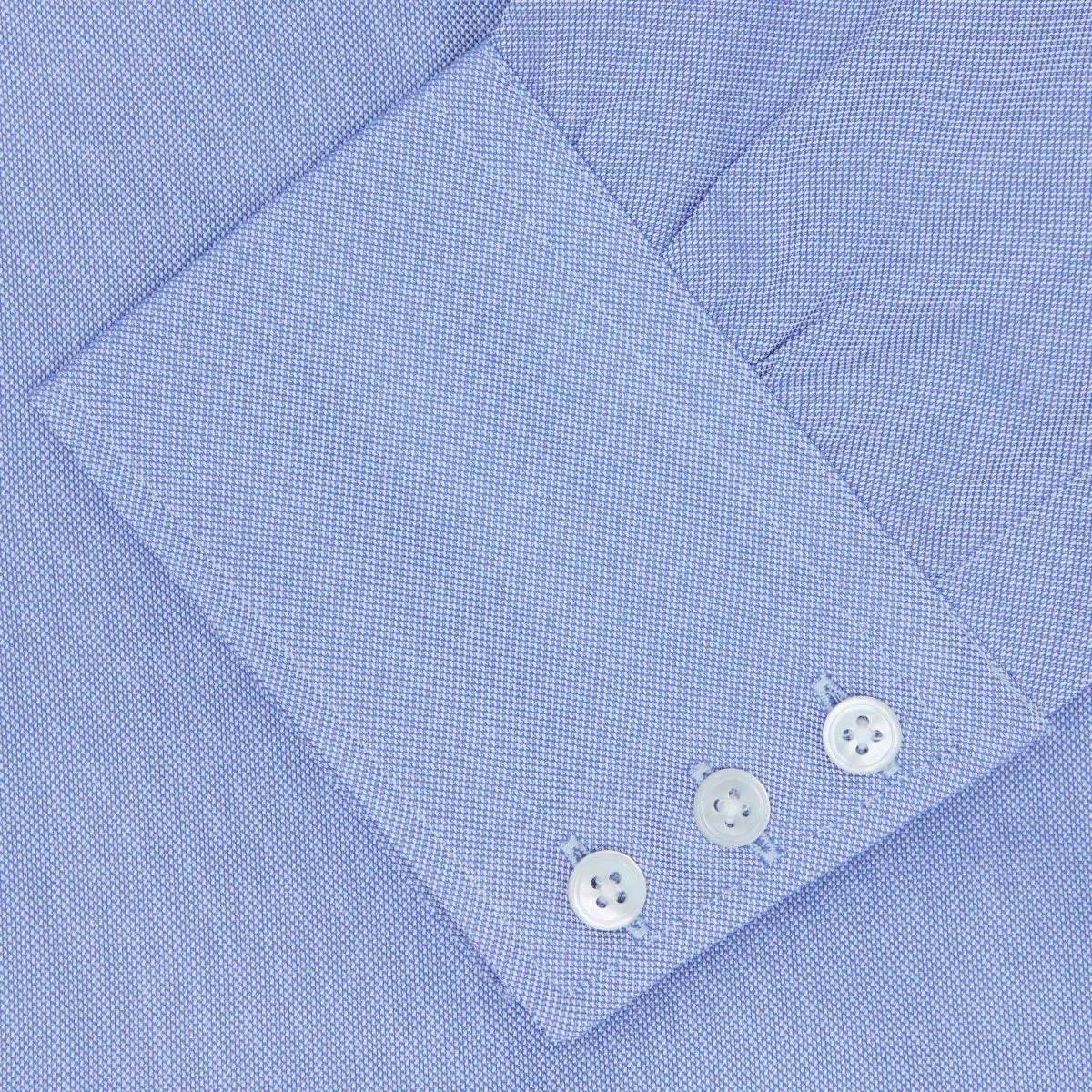 Blue Royal Oxford Cotton Shirt with Button-Down Collar and 3-Button Cuffs sold by Turnbull & Asser product image thumbnail 3