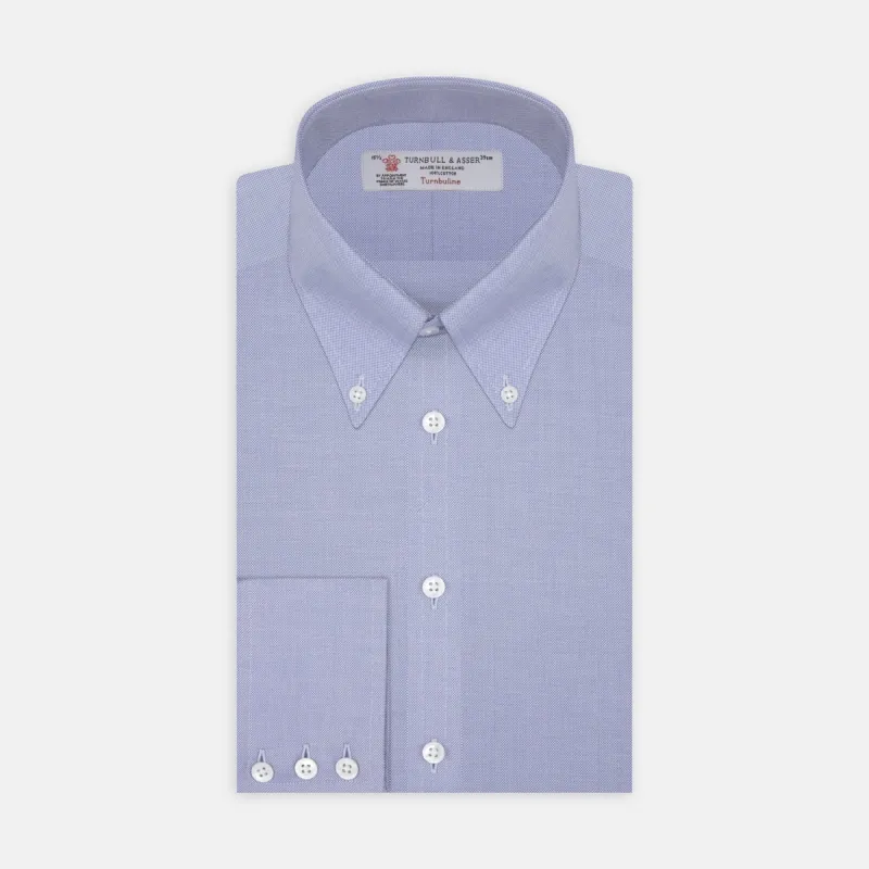 Blue Royal Oxford Cotton Shirt with Button-Down Collar and 3-Button Cuffs sold by Turnbull & Asser
