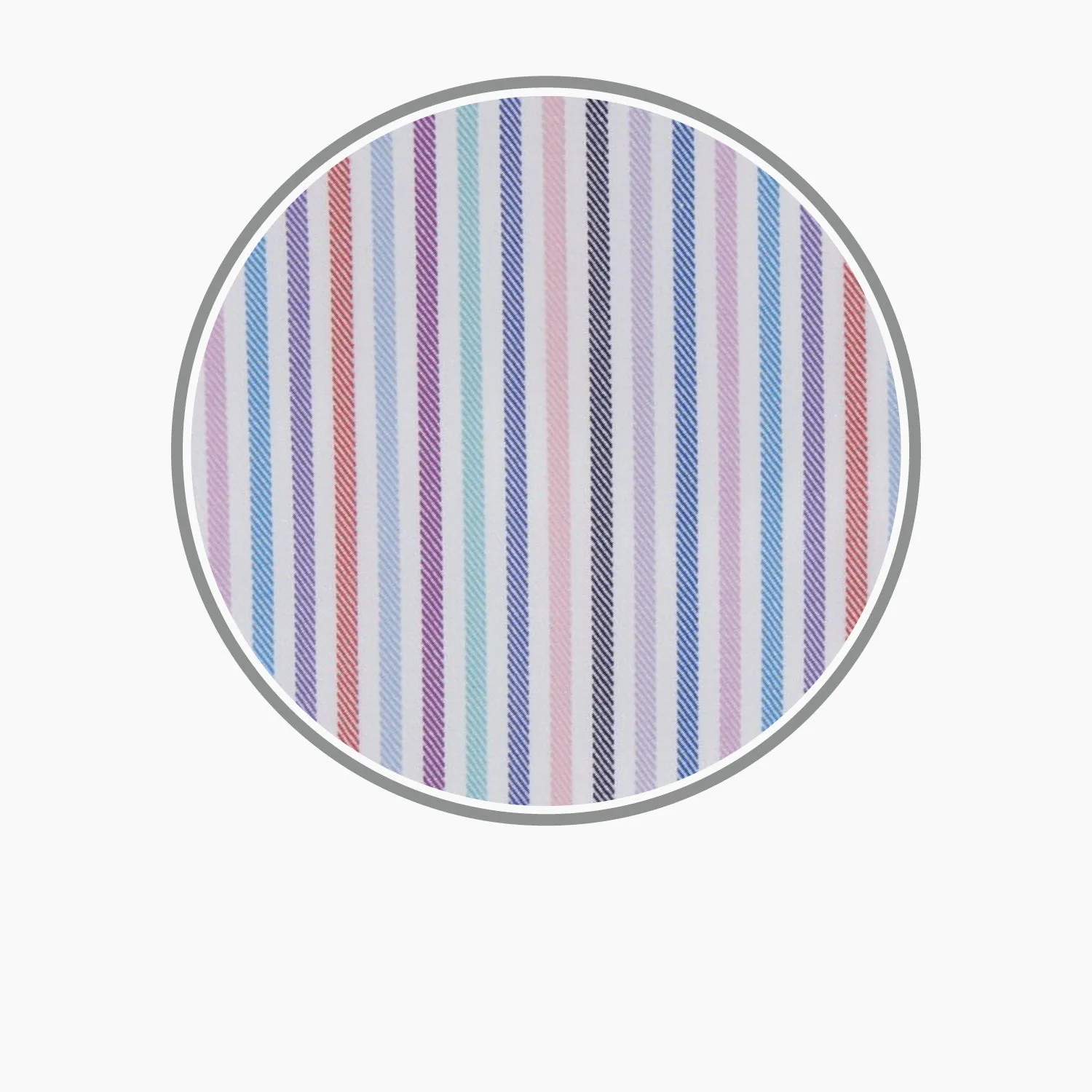 Blue, Pink and Red Graph Stripe Cotton Fabric sold by Turnbull & Asser product image thumbnail 3