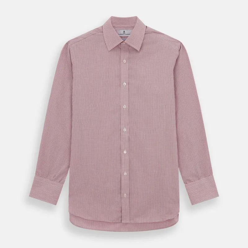 Pink Fine Graph Check Mayfair Shirt sold by Turnbull & Asser